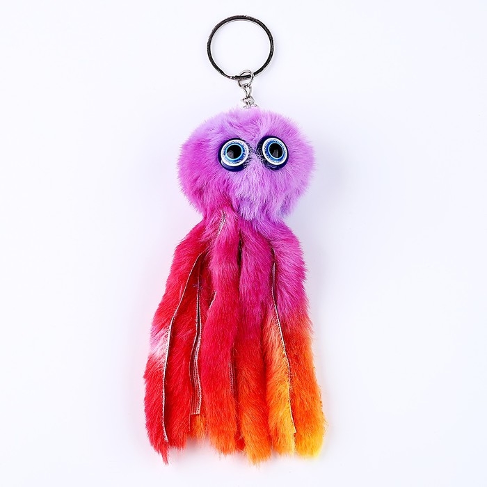 Мягкая игрушка «Осьминог», на брелоке, 11 см, цвета МИКС Мягкая игрушка «Осьминог», на брелоке, 11 см, цвета МИКС