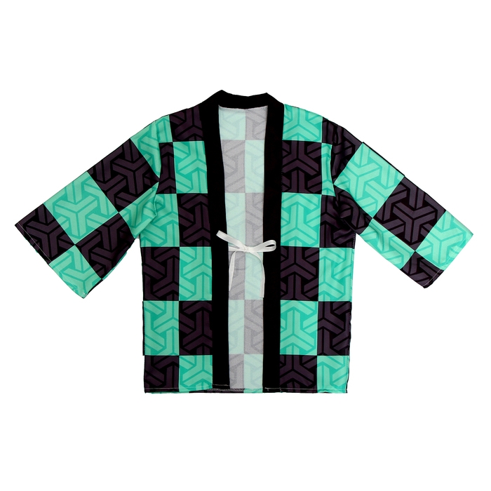 Карнавальное хаори &laquo;Демонический клинок&raquo;, рост 98-152 см, цвет зелёный