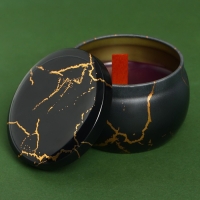 Ароматическая свеча из пчелиного воска &laquo;Тайны шика&raquo;, аромат сандал, 6 х 6 х 4 см.