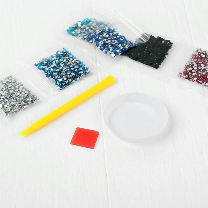 Алмазная мозаика с частичным заполнением на картонной основе &laquo;Лошадь&raquo;, 20 х 20 см