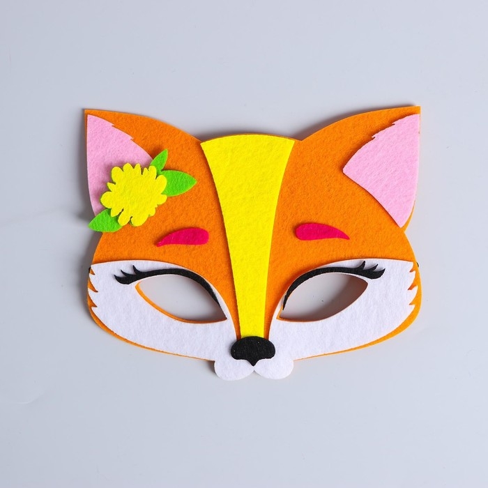 Маска карнавальная &laquo;Лисичка&raquo; фетр