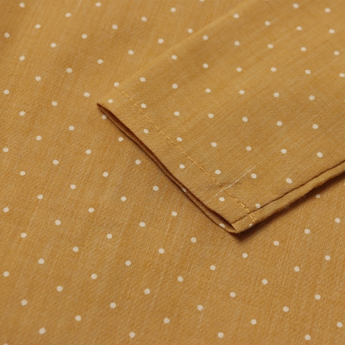 Платье детское MINAKU: Cotton collection цвет горчица, рост 152 Платье детское MINAKU: Cotton collection цвет горчица, рост 152