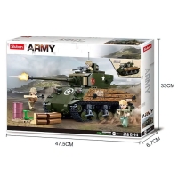 Конструктор Армия &laquo;Танк&raquo;, 2 варианта сборки, 715 деталей