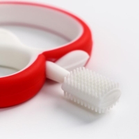 Прорезыватель силиконовый, массажер &laquo;Яблочко&raquo;, цвет МИКС, Крошка Я