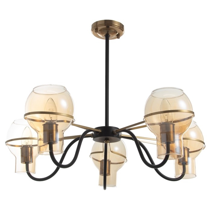 Люстра Люстра "Кэган" 5хE27 40Вт черный 68х68х46,5 см BayerLux