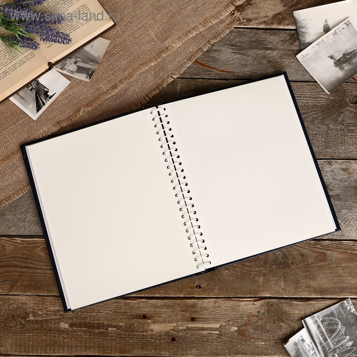 Фотоальбом Fotografia магнитный  "Классика" 20 листов, 23х28 см синий