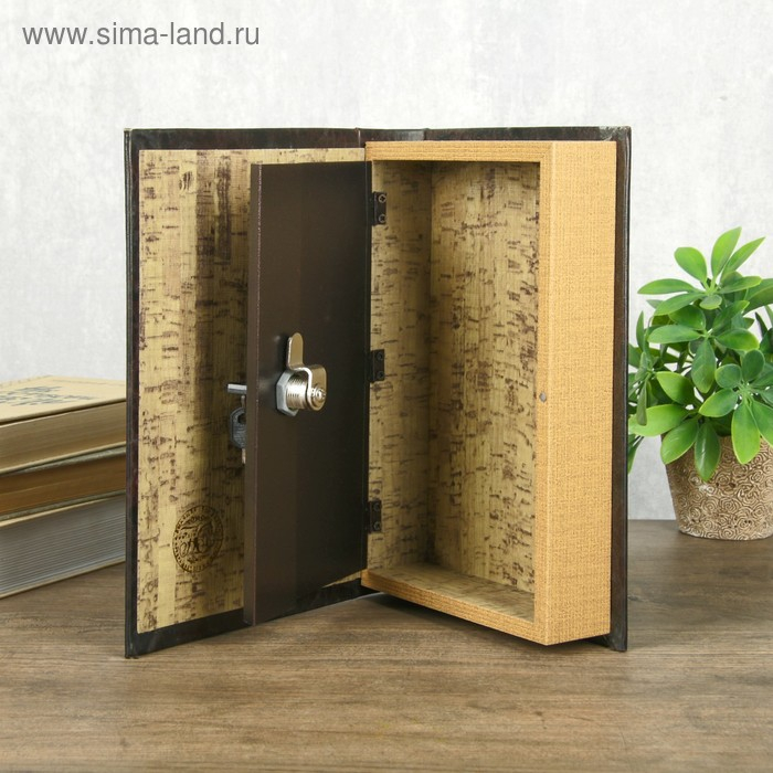 Сейф-книга дерево кожзам Сейф-книга дерево кожзам "Правосудие" 26х17х5 см