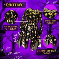 Карнавальный набор &laquo;Маленькая злодейка&raquo;: платье, шляпа, чулки, сумка, рост 110-116 см