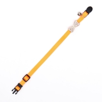 Ошейник кошачий "Бантик" со стразами, 30 х 1 см, оранжевый Ошейник кошачий "Бантик" со стразами, 30 х 1 см, оранжевый