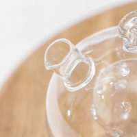 Бутыль стеклянная для соусов и масла 2 в 1 &laquo;Фьюжн. Бомбочка&raquo;, 230/40 мл, 10,5&times;8,5&times;9,5 см