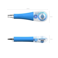 Корректирующая лента 4,2 мм х 8 м, ErichKrause Arctic white, супер-белая, резиновый держатель, блистер