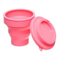 Стакан для рисования deVENTE. School, складной (силиконовый), розовый Стакан для рисования deVENTE. School, складной (силиконовый), розовый