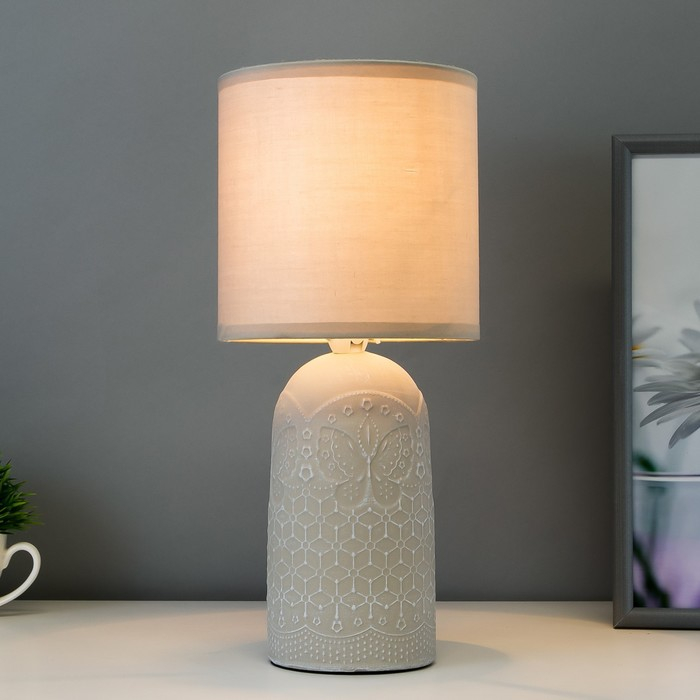 Настольная лампа 16565/1GY E14 40Вт серый 15х15х34 см RISALUX