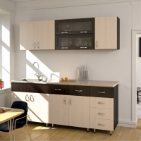 Шкаф напольный 800-1 ящика Тоника, 800х850х600, Венге/Дуб молочный