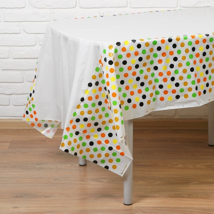 Скатерть &laquo;Цветные горошки&raquo;, 108х180 см