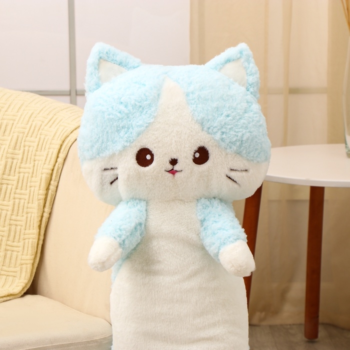 Шкурка мягкой игрушки «Кот», 100 см, цвет голубой, ненабитая Шкурка мягкой игрушки «Кот», 100 см, цвет голубой, ненабитая