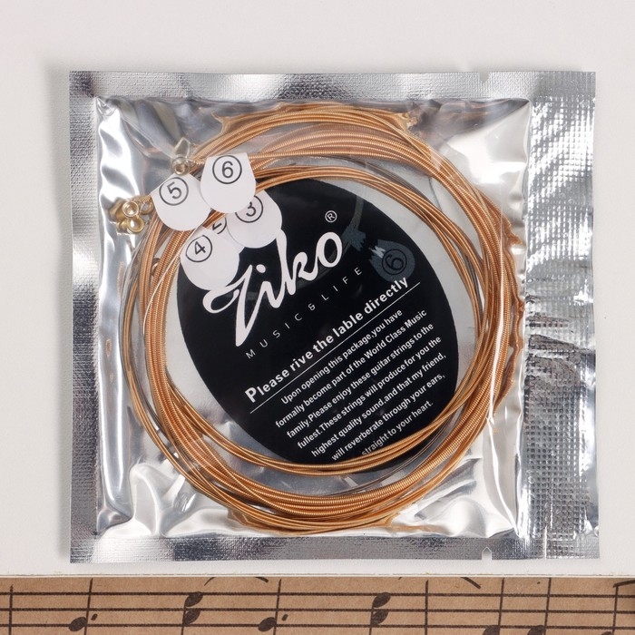 Cтруны акустической гитары ZIKO DP-012, 12-53, фосфорная бронза Cтруны акустической гитары ZIKO DP-012, 12-53, фосфорная бронза