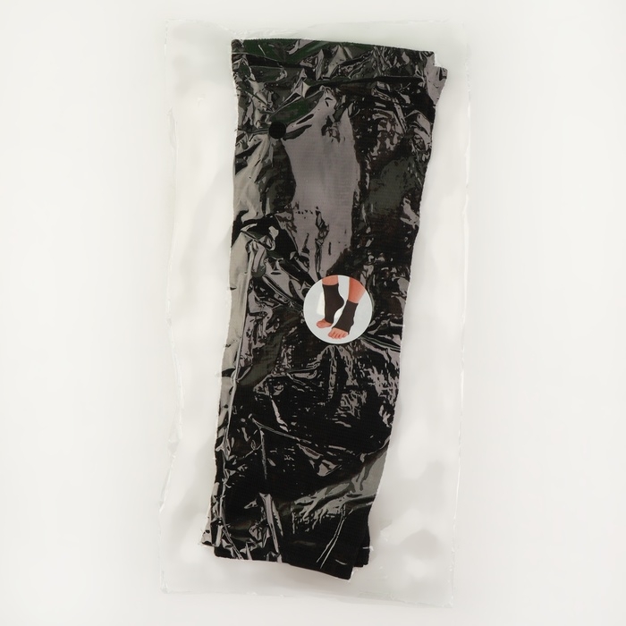 Бандаж на голеностоп, 10 × 5 см, цвет чёрный Бандаж на голеностоп, 10 × 5 см, цвет чёрный