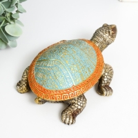 Сувенир полистоун "Черепаха сухопутная"узоры на цветном панцире 10,5х10,5х5,5 см Сувенир полистоун "Черепаха сухопутная"узоры на цветном панцире 10,5х10,5х5,5 см