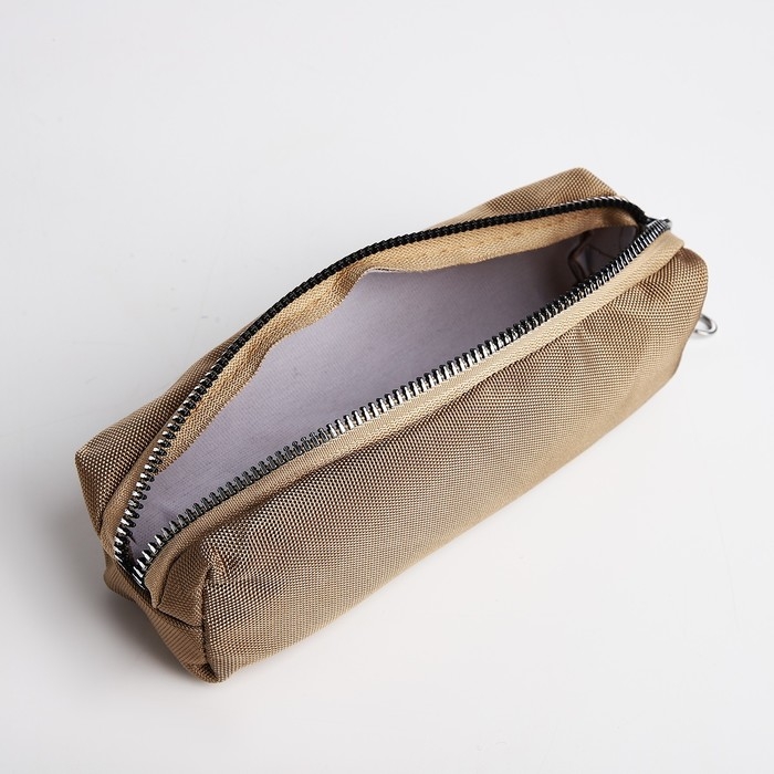 Рюкзак школьный на молнии, 5 наружных карманов, пенал, цвет бежевый Рюкзак школьный на молнии, 5 наружных карманов, пенал, цвет бежевый