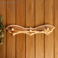 Вешалка "Летучая мышь" ЛИПА обожжённая, 3 крючка, 30,5&times;10&times;5 см