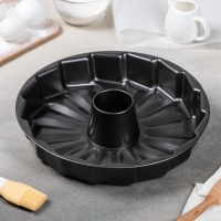 Форма для выпечки &laquo;Немецкий кекс. Долька&raquo;, 30,5&times;5,5 см, антипригарное покрытие, цвет чёрный