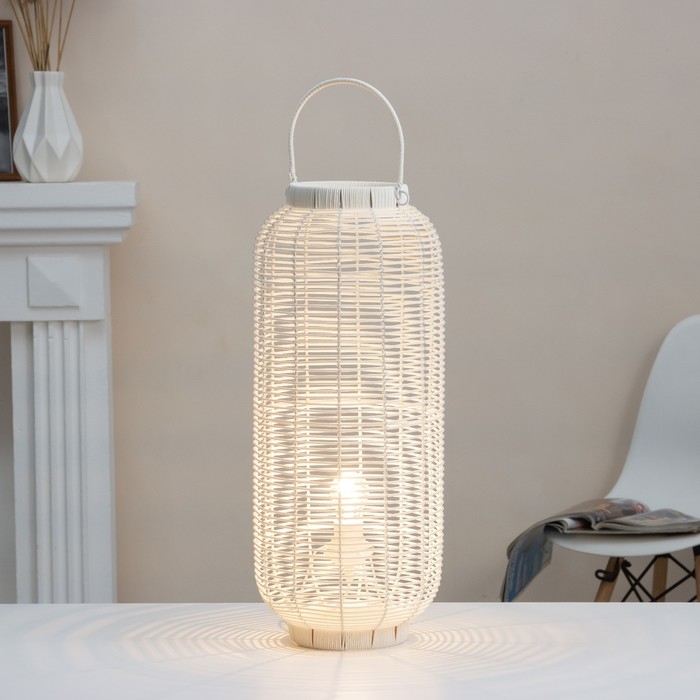 Настольная лампа "Нава" Е27 15Вт белый 25х25х60 см RISALUX