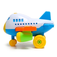 Конструктор винтовой &laquo;Самолётик&raquo;, с отвёрткой, 22 детали, МИКС