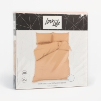 Постельное бельё LoveLife 1,5 сп "Gold sand" 150х215 см, 150х225 см, 50х70&plusmn;3 см-2шт, микрофибра 85гр