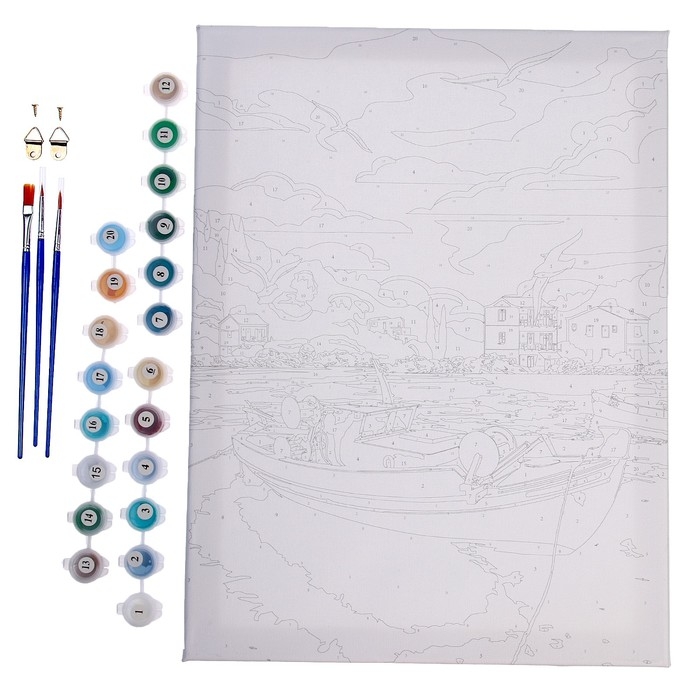 Картина по номерам на холсте с подрамником &laquo;Греция&raquo;, 30х40 см