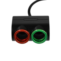 Разветвитель прикуривателя TORSO, 12-24 В, провод 50 см Разветвитель прикуривателя TORSO, 12-24 В, провод 50 см