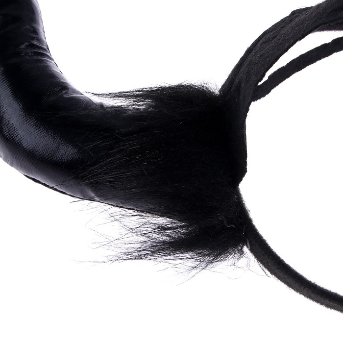 Карнавальный ободок «Дьявол», цвет чёрный Карнавальный ободок «Дьявол», цвет чёрный