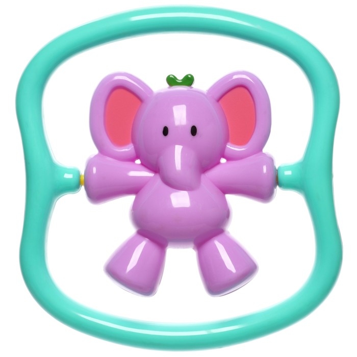 Погремушка &laquo;Слоник&raquo;, размер 14 см, цвет МИКС