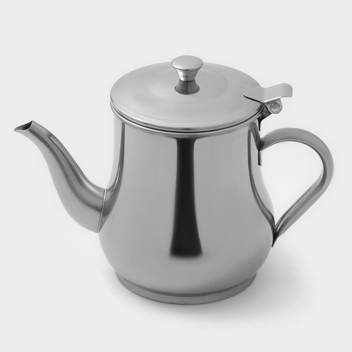 Чайник заварочный из нержавеющей стали «Султан», 700 мл, 201 сталь, цвет хромированный Чайник заварочный из нержавеющей стали «Султан», 700 мл, 201 сталь, цвет хромированный