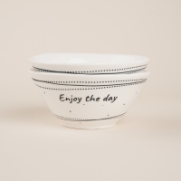 Набор салатников фарфоровых SL Home «Милый дом», 250 мл, d=12 см, цвет белый Набор салатников фарфоровых SL Home «Милый дом», 250 мл, d=12 см, цвет белый