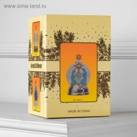 Светодиодная фигура &laquo;Снежный шар с ёлкой&raquo; 12 &times; 18 &times; 12 см, пластик, батарейки ААх3 (не в комплекте), свечение тёплое белое