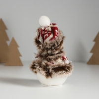 Сувенир текстиль "Снеговик в красной шубке с узорами" 7,5х7,5х12,5 см Сувенир текстиль "Снеговик в красной шубке с узорами" 7,5х7,5х12,5 см