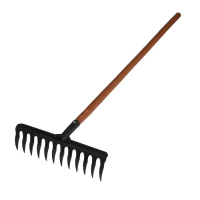 Грабли прямые, витой зуб, 12 зубцов, металл, деревянный черенок, Greengo Грабли прямые, витой зуб, 12 зубцов, металл, деревянный черенок, Greengo