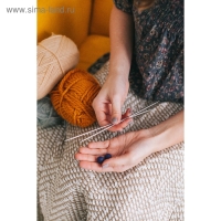 Набор заглушек для спиц &laquo;Клубок&raquo;, d = 1,5 см, 8 шт, цвет фиолетовый