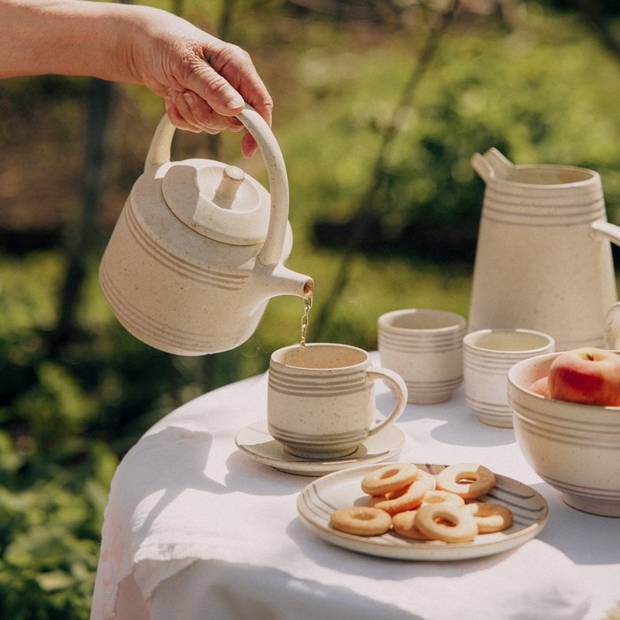 Чайник заварочный керамический SL Home &laquo;Райяс&raquo;, 1 л, 18&times;13&times;20,5 см, цвет бежевый