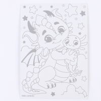 Гравюра на новый год &laquo;Дракоши&raquo; А5, 3 шт