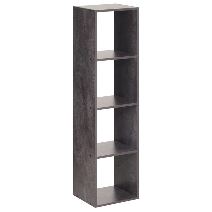 Стеллаж №4 DICE CUBE 4 секции, 360х320х1395, Цемент