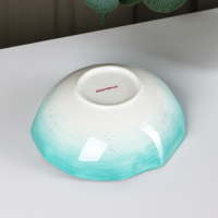 Салатник фарфоровый Доляна «Млечный путь», 700 мл, d=17,5 см, цвет бирюзовый Салатник фарфоровый Доляна «Млечный путь», 700 мл, d=17,5 см, цвет бирюзовый