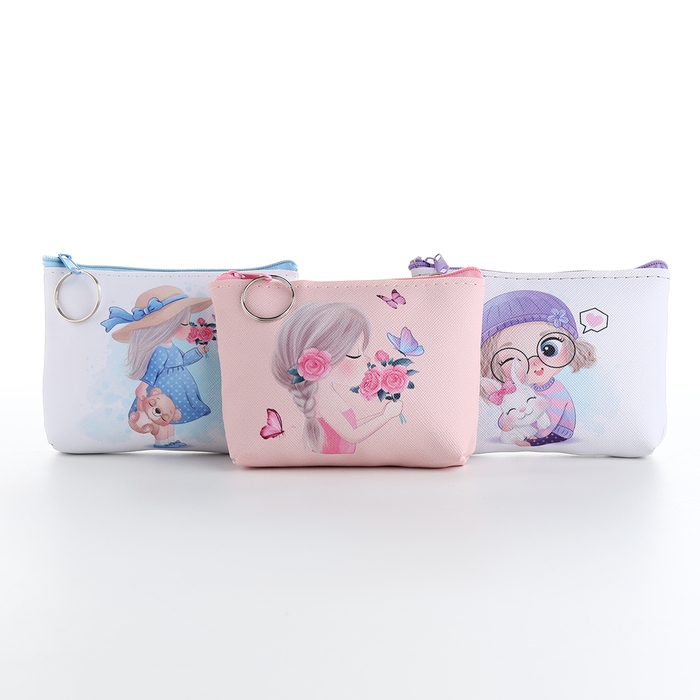 Кошелёк детский на молнии &laquo;Выбражулька&raquo;, цвет МИКС