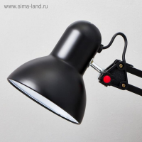 Лампа настольная Е27, на зажиме (220В) черная h=55 см (811) RISALUX