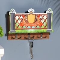 Ключница "Счастлив тот .." 3 отделения, 24х19х6 см Ключница "Счастлив тот .." 3 отделения, 24х19х6 см