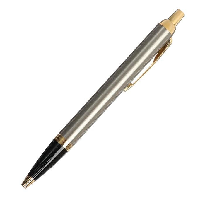 Ручка шариковая Parker IM Core K321 Brushed Metal GT M, корпус из латуни, синие чернила Ручка шариковая Parker IM Core K321 Brushed Metal GT M, корпус из латуни, синие чернила