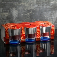 Набор стаканов &laquo;Джем&raquo;, 250 мл, 6 шт, цвет и форма МИКС