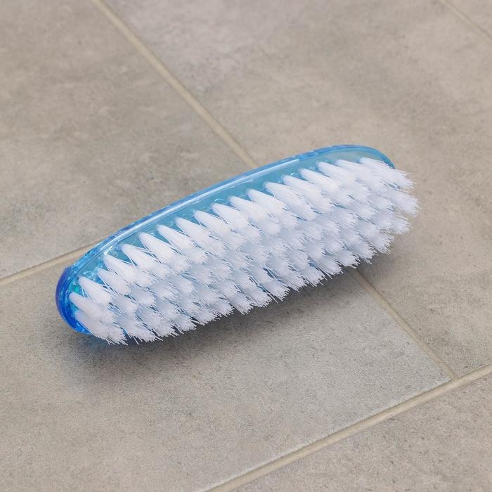 Щётка утюжок для уборки &laquo;Дельта&raquo;, 16&times;5&times;6 см, с ручкой, прозрачный пластик, цвет МИКС