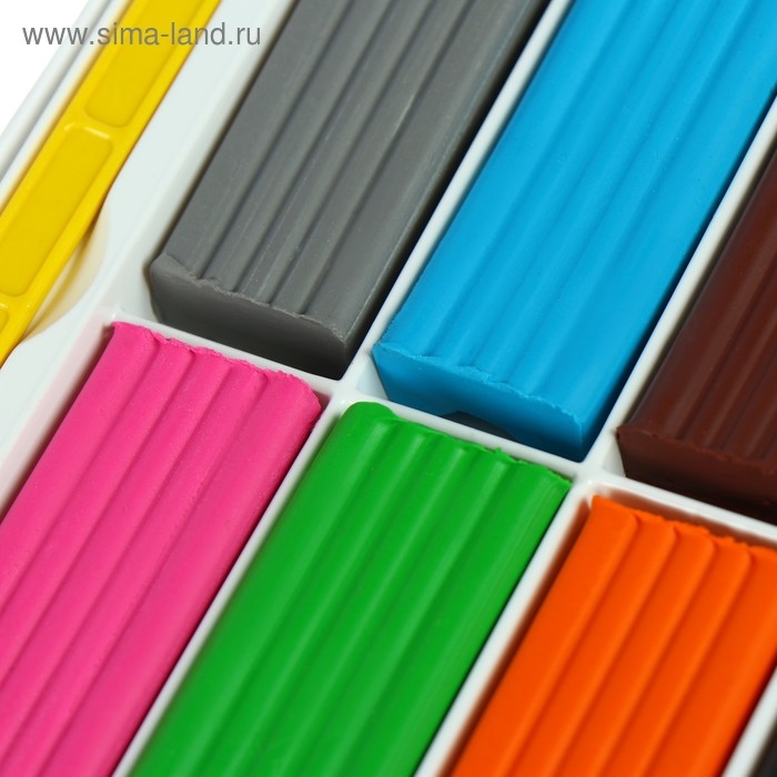 Пластилин GLOBUS Пластилин GLOBUS "Классический", 12 цветов, 240 г, рекомендован педагогами